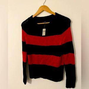 NWT XS Navy and Pink Gap Sweater